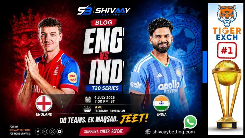 ENG vs IND t20 4 july