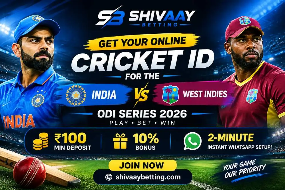 Get Cricket ID for India vs West Indies ODI Series 2026